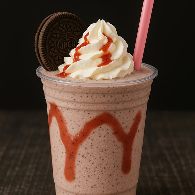 Oreo fresa milkshake.