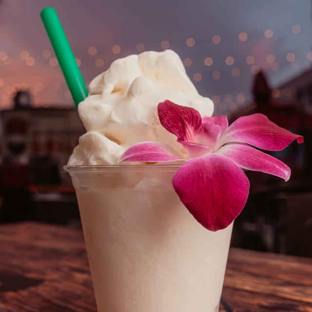 Frozen coconut lemonade.