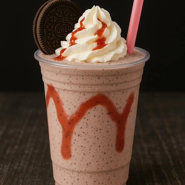 Oreo Strawberry Milkshake.