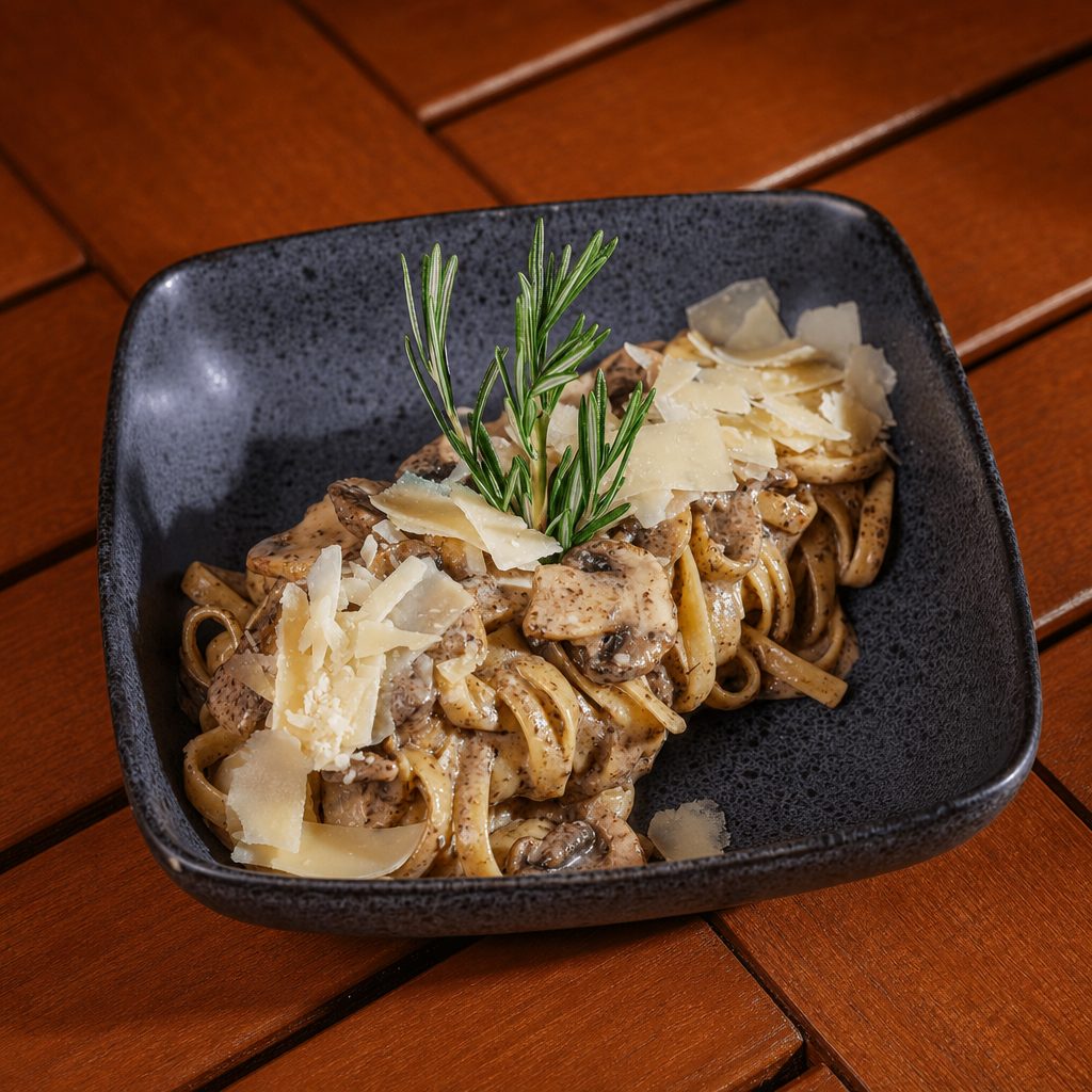 Fettuccine al Tartufo Nero.