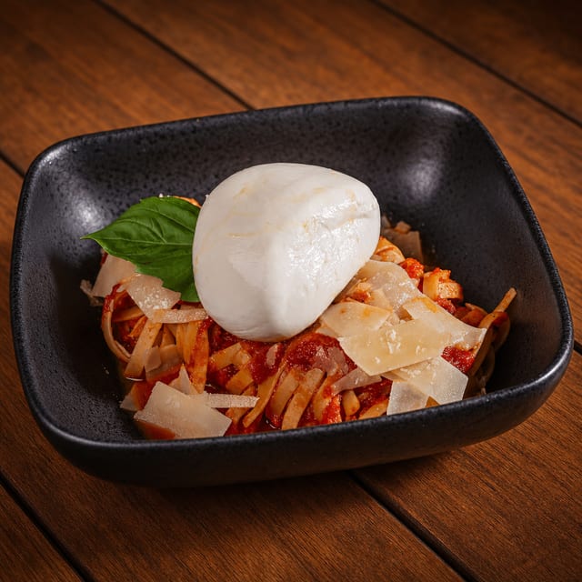 Fettuccine Pomodoro C/Burrata.