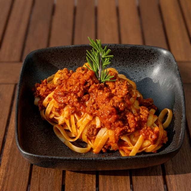 Fettuccine Bologna.