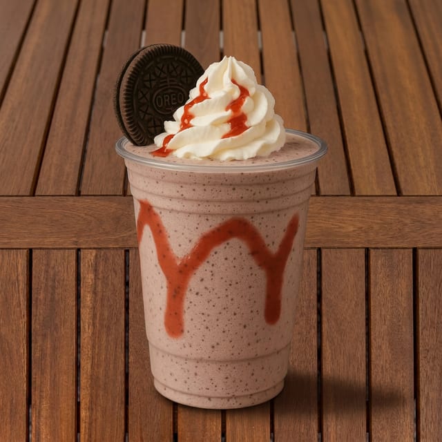 Oreo Strawberry Milkshake.